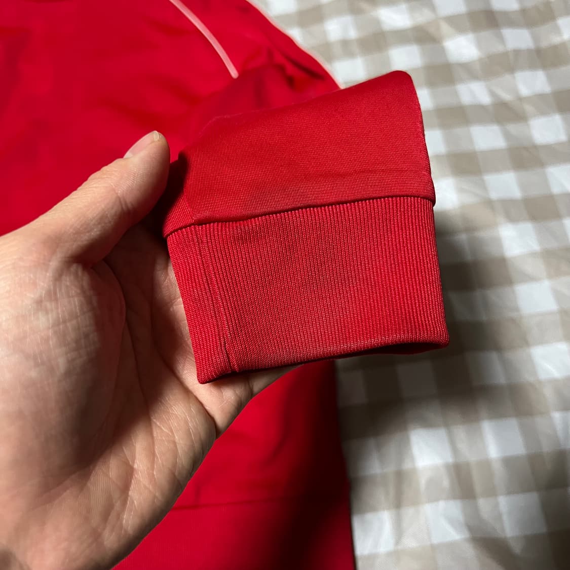 아디다스 슈퍼스타 져지 키즈 레드 140 집업 삼선 트랙탑 빨강 상품이미지6