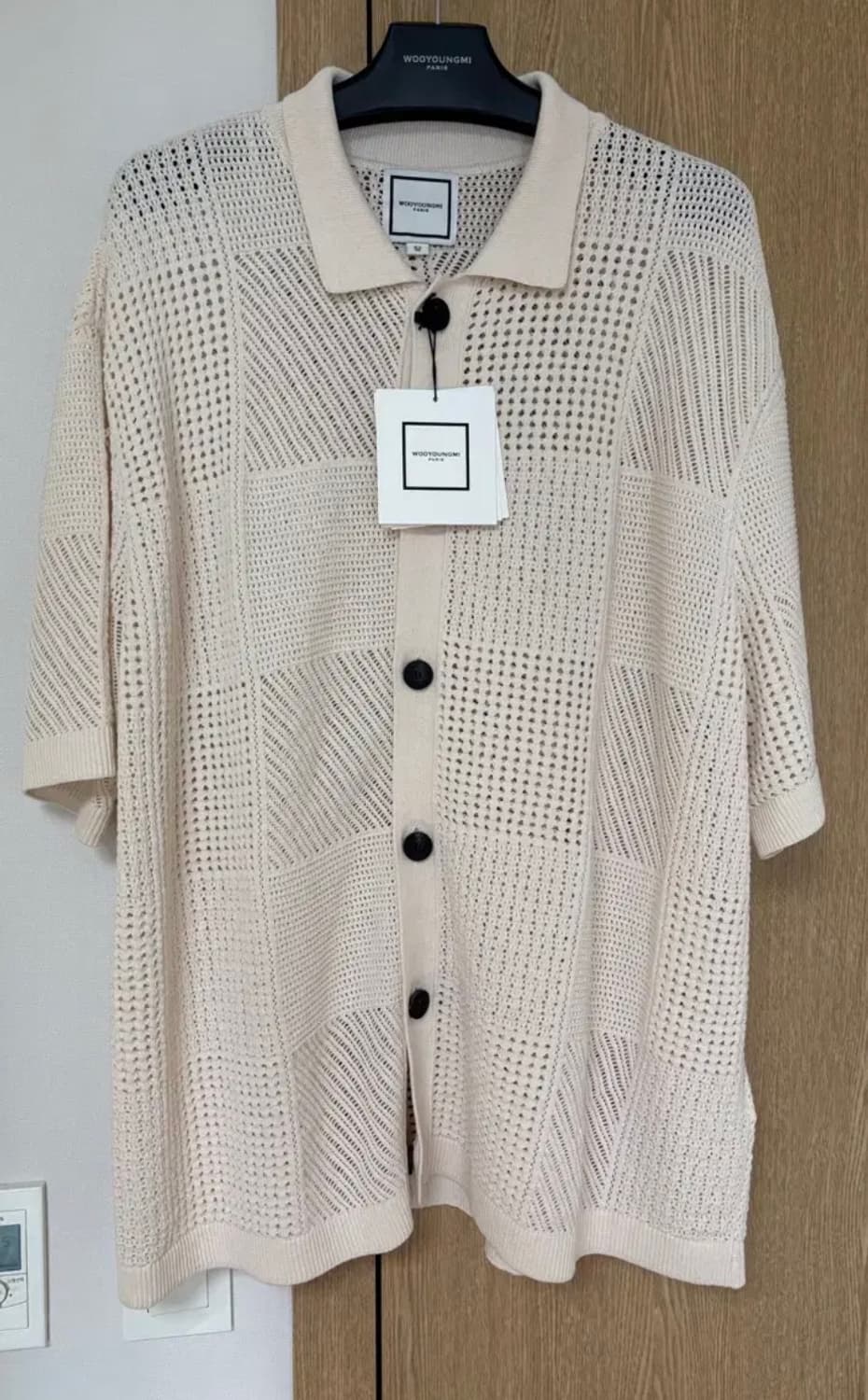 (52) 25ss 우영미 크로셰 숏슬리브 가디건 - 아이보리 상품이미지4