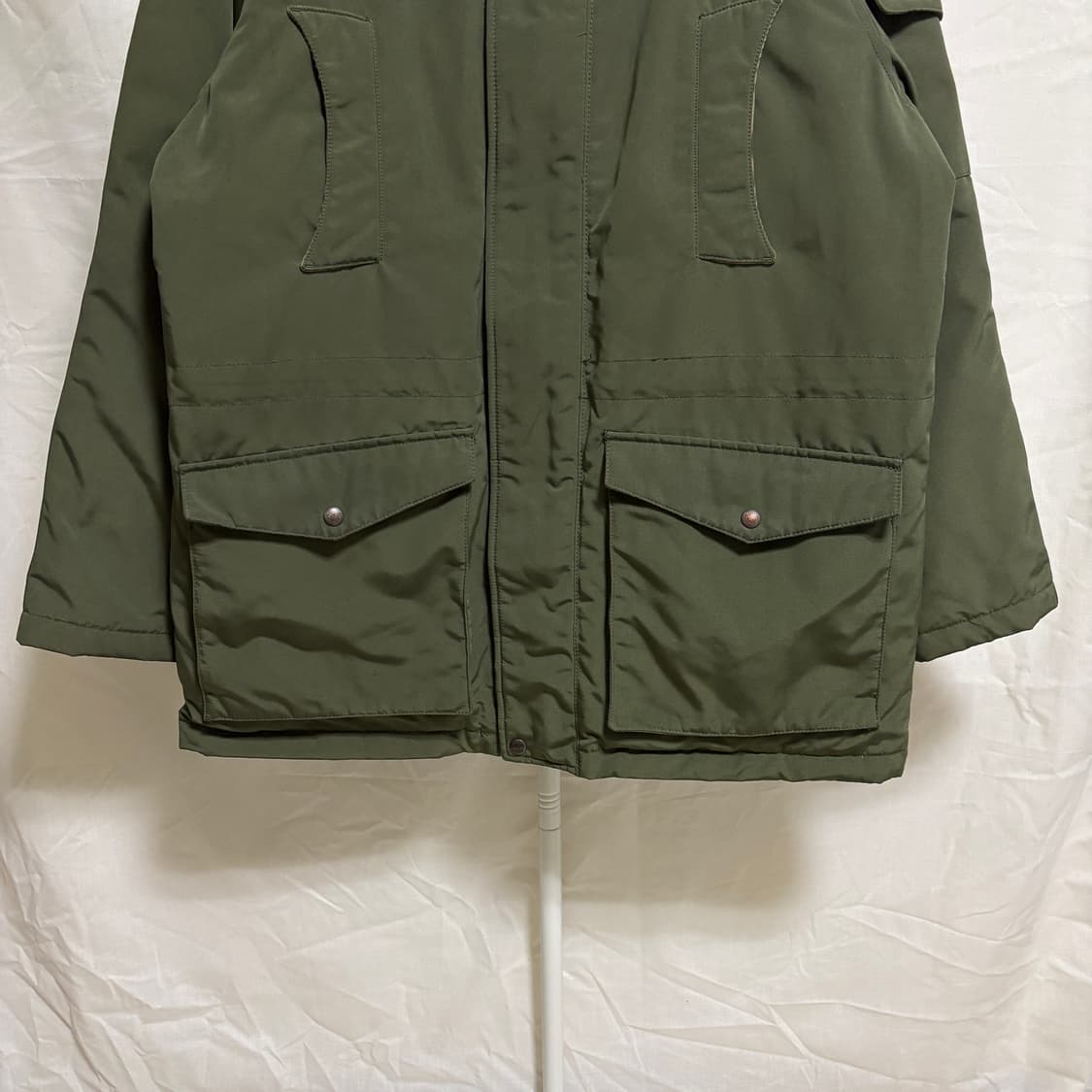 유니폼브릿지 덕다운 밀리터리 점퍼 / 카키, XL 상품이미지3