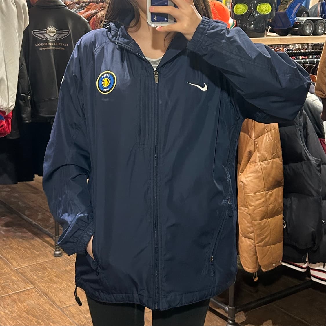 [HI] 나이키 nike 바람막이 네이비 상품이미지1