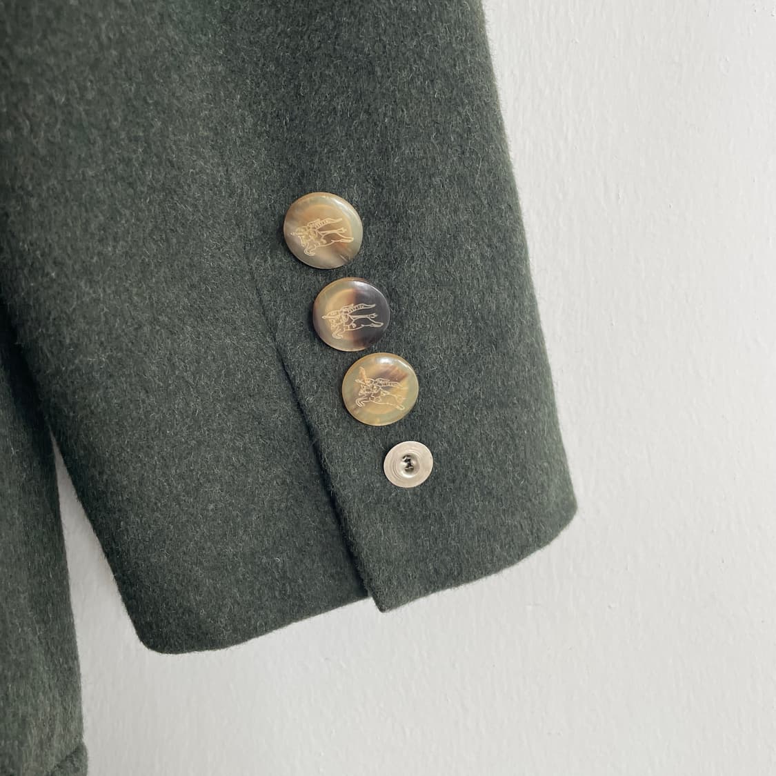 버버리 울 그린 이태리 블레이저 자켓 상품이미지7