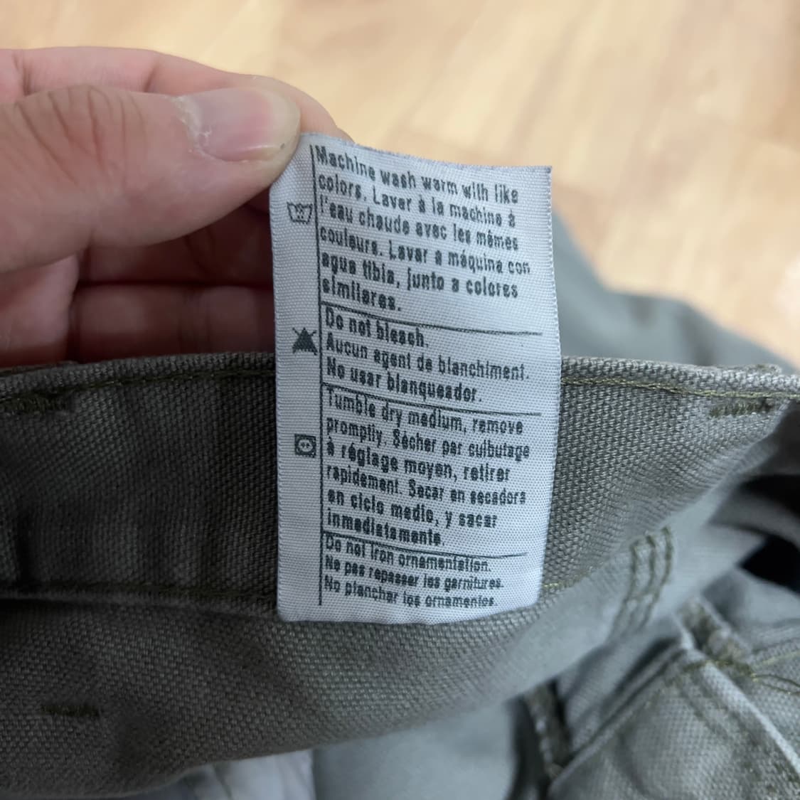 OG carhartt 칼하트 더블니 팬츠 모스그린 상품이미지7