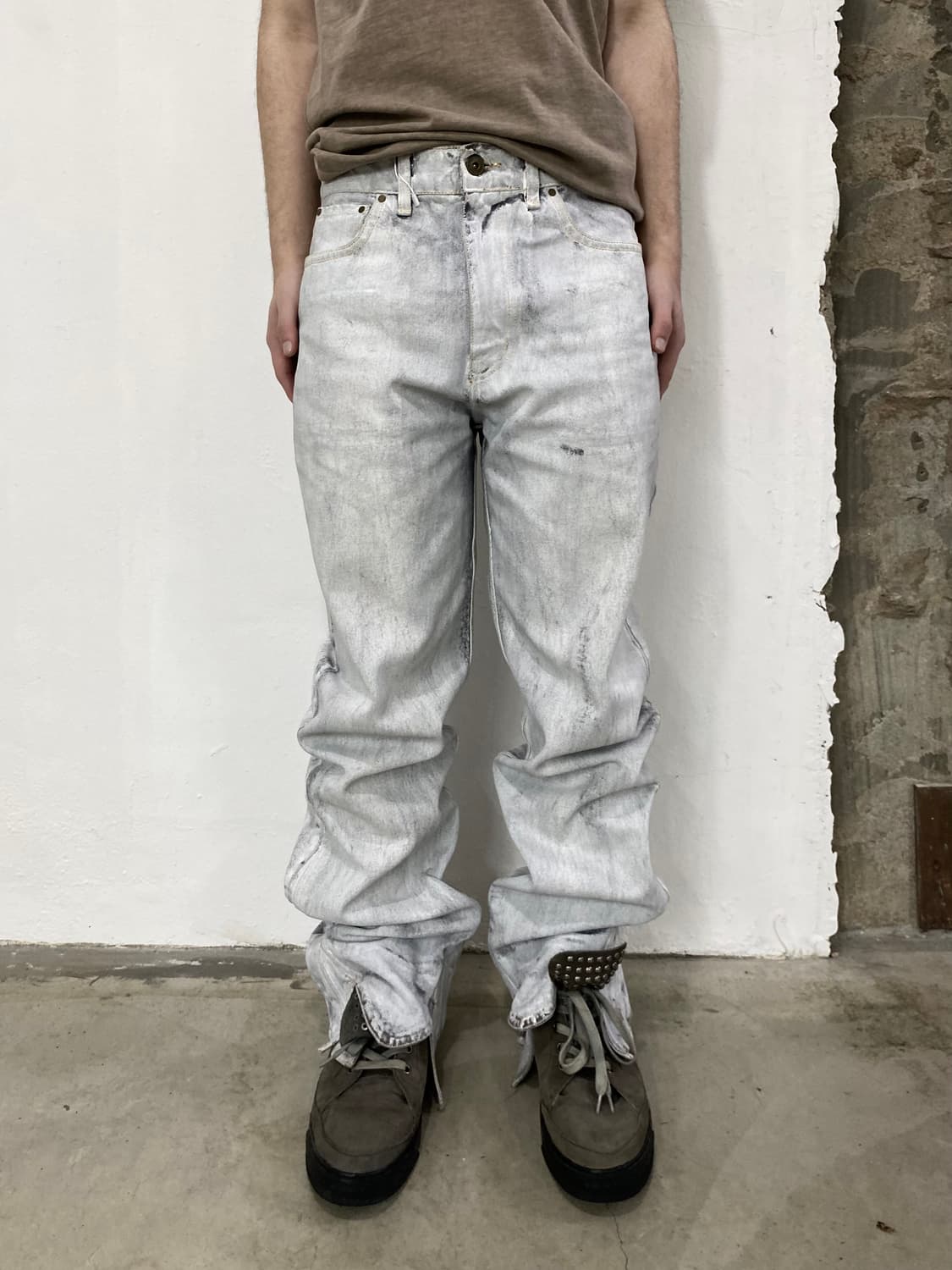 와이프로젝트 튜더 디스트로이드 스플릿 헴 데님 상품이미지2