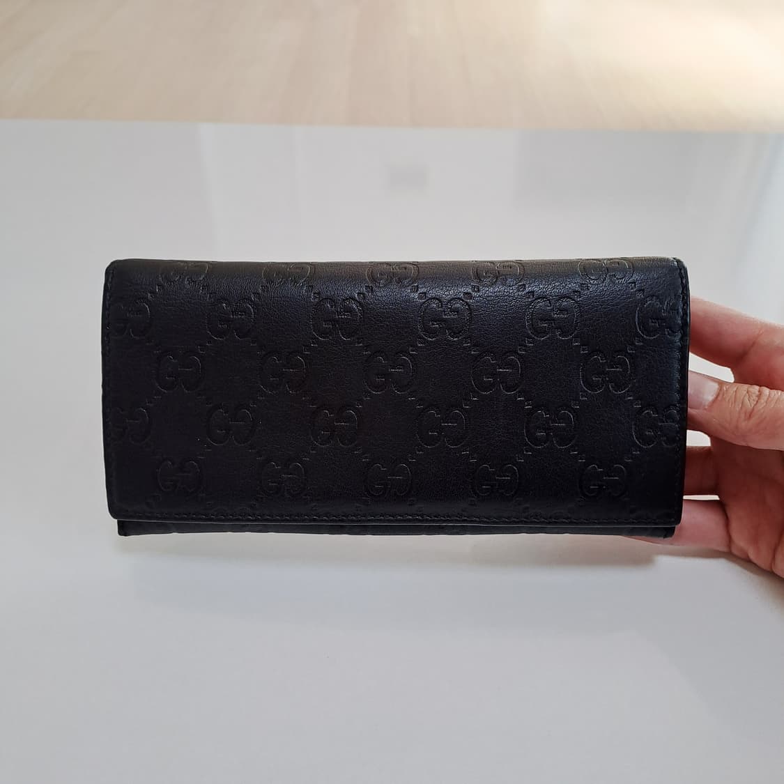 [100%/정품] 구찌 GG 시마 레더 블랙 장지갑, 구찌지갑,구찌장지갑 상품이미지2
