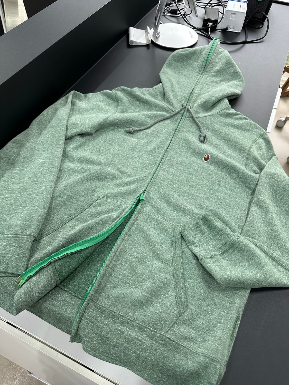 베이프 자수 사루 풀 후드집업 상품이미지6