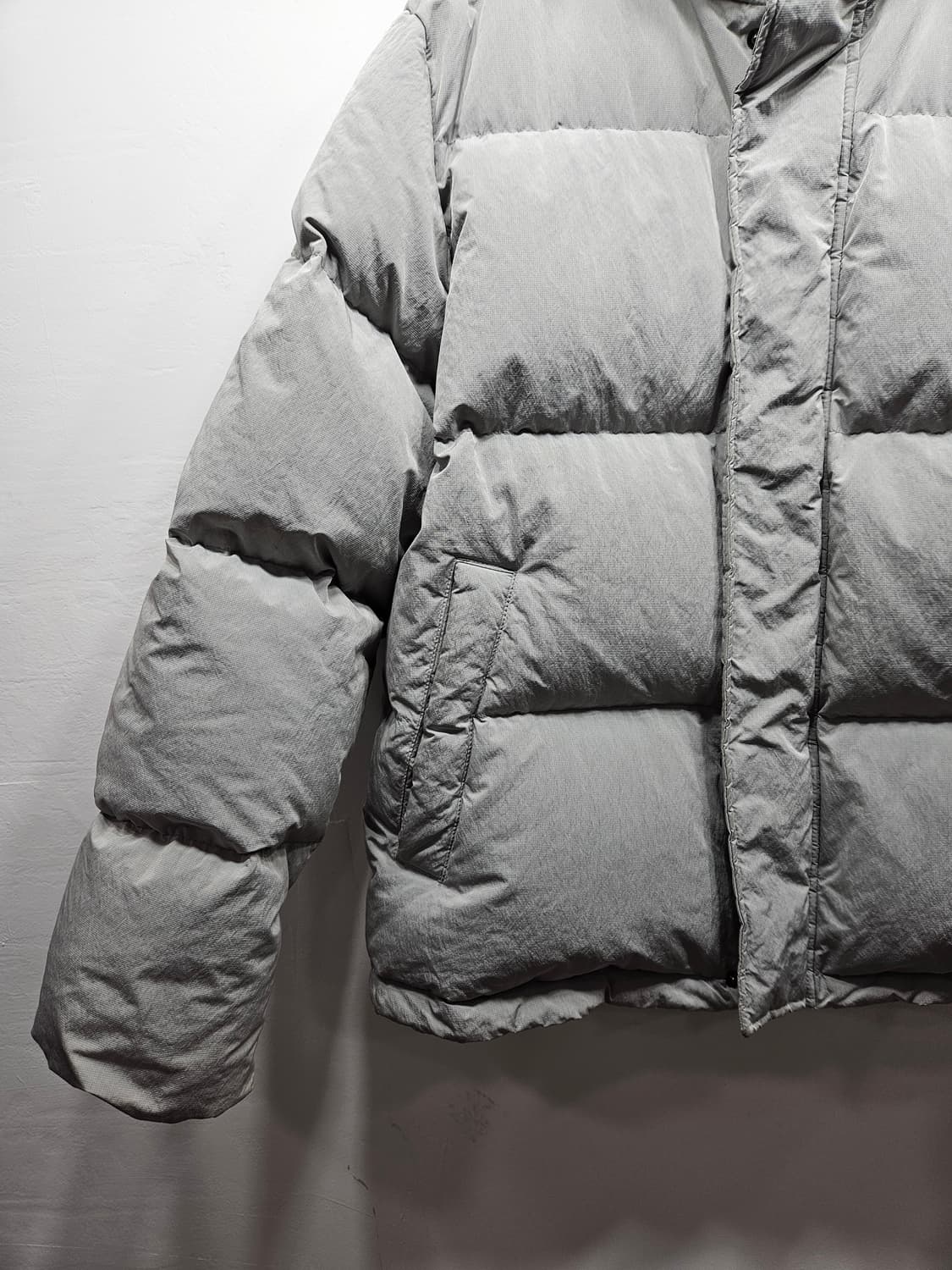 컨셉원 라이트그레이 오리털 패딩 XL 상품이미지5
