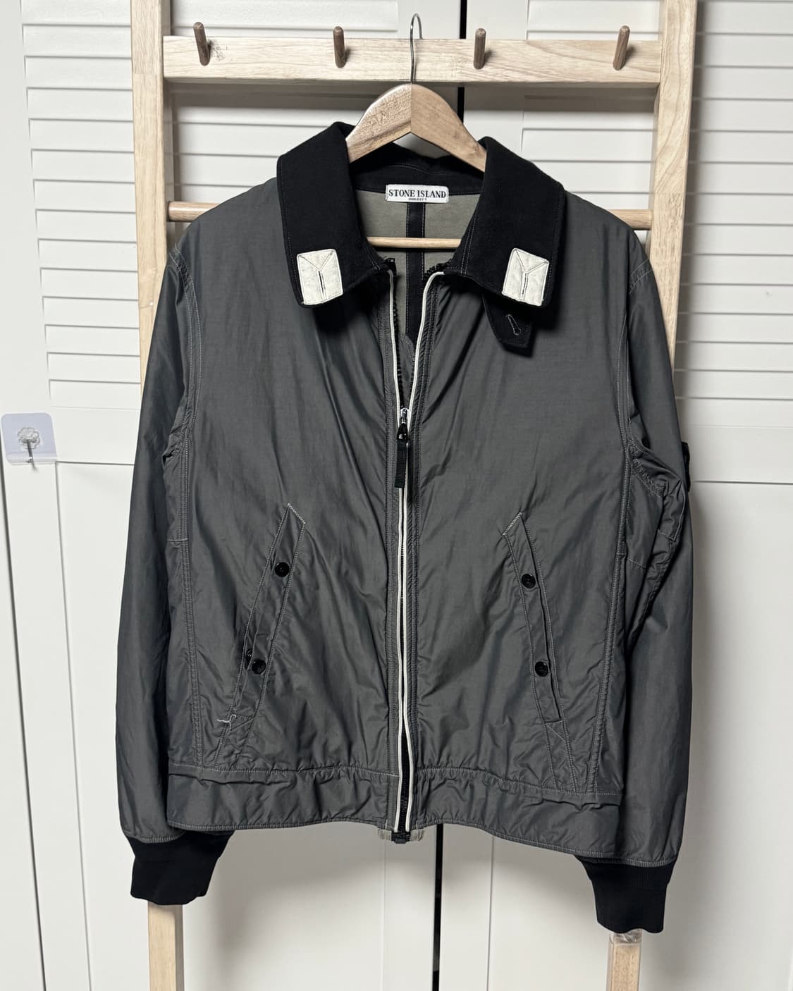 스톤 아일랜드 2006 스팔마투라 집업 비행 재킷 상품이미지5