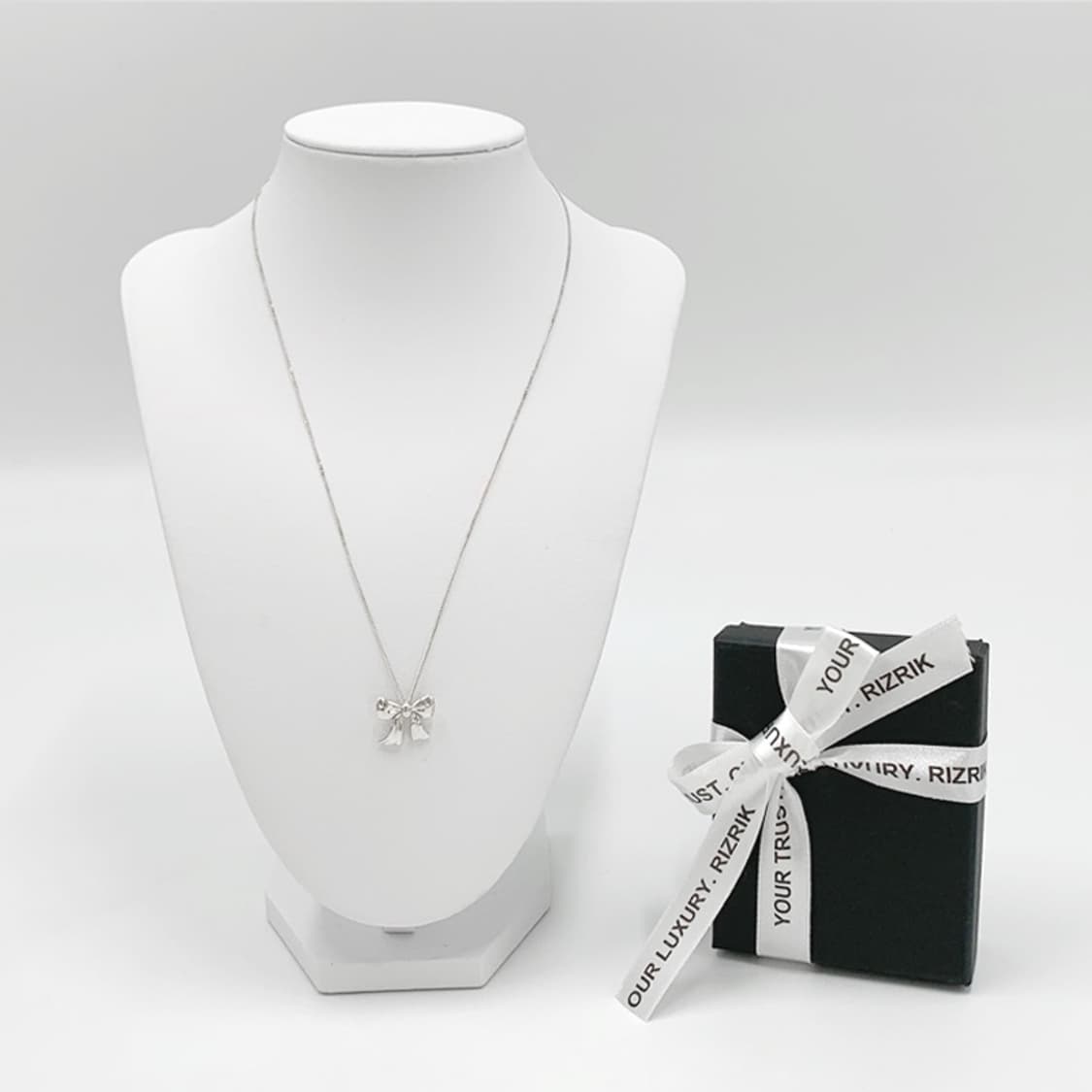 티파니 리본 펜던트 실버 목걸이 NO.105 상품이미지8