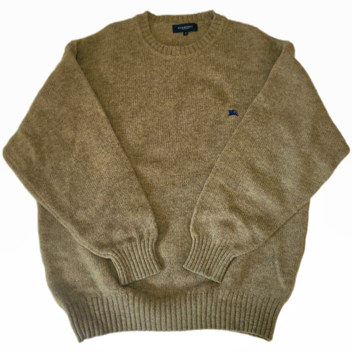 빈티지 버버리 카키브라운 보카시 울 니트 상품이미지1