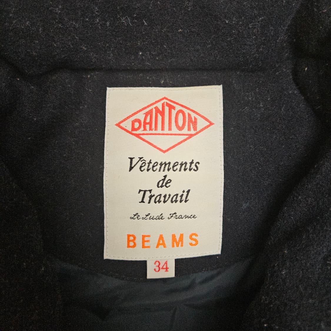 (무료배송) 단톤 X BEAMS 콜라보 패딩조끼 / 네이비 /34(S) 상품이미지2