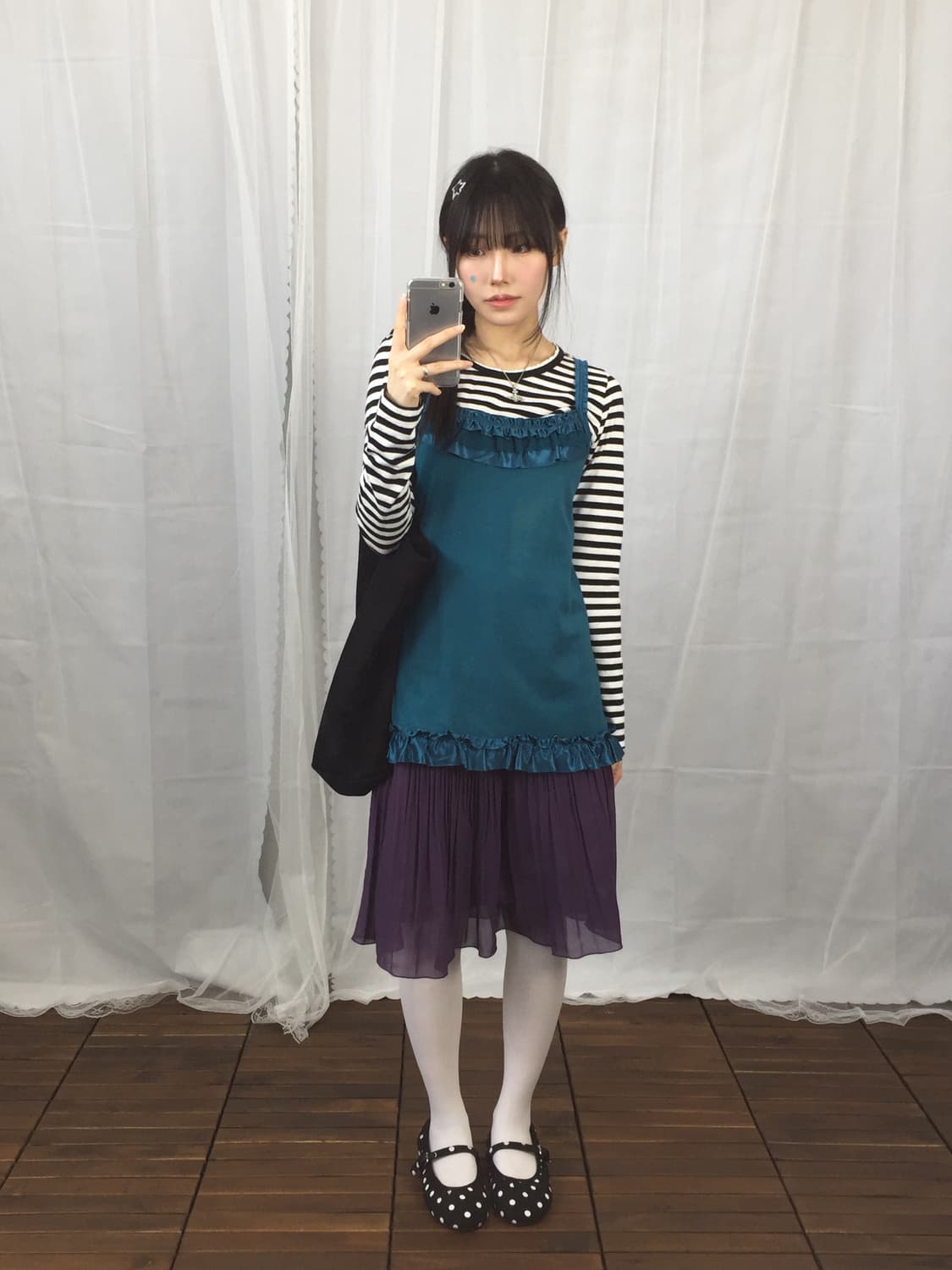Jpn Ruffle Tiara Sleeveless T-Shirts 상품이미지2