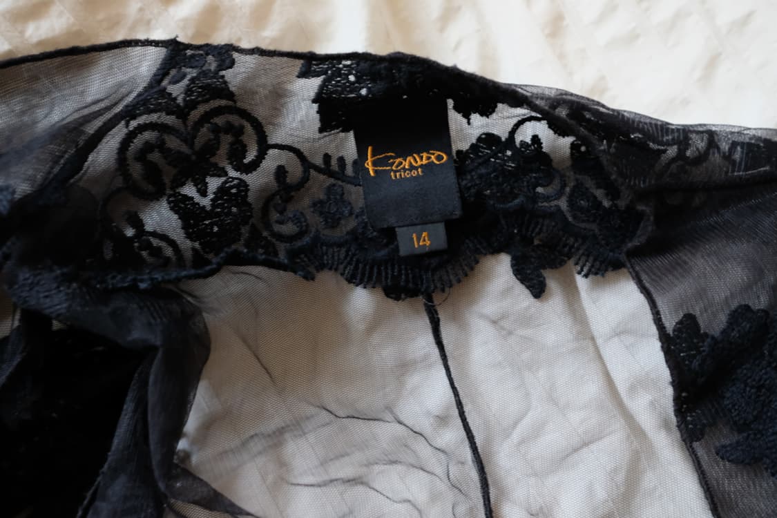 오간자 실크 오픈 프론트 블라우스 os 상품이미지4