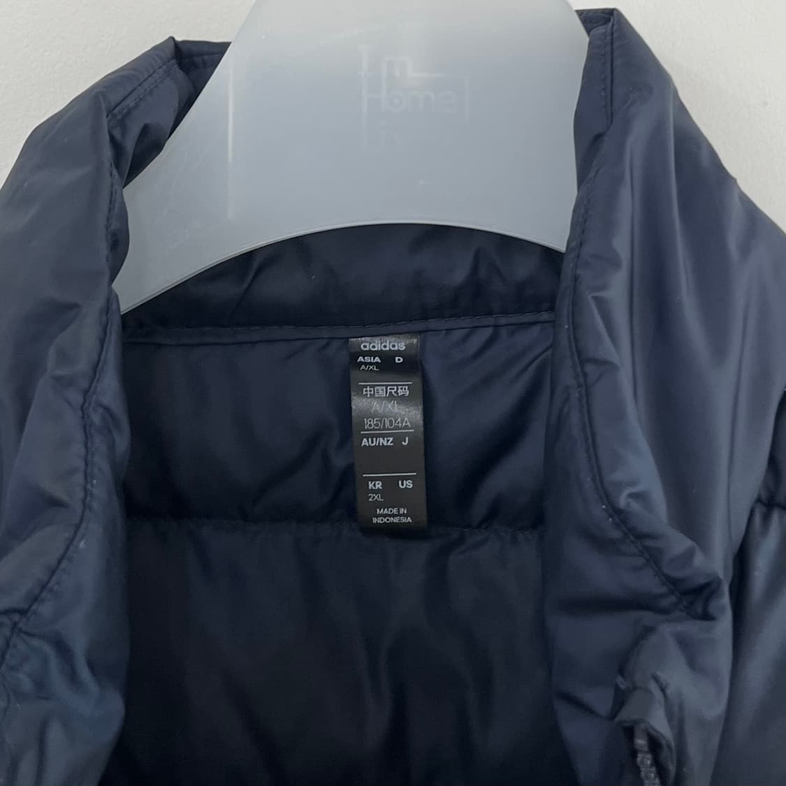 아디다스 에센셜 네이비 덕다운 경량패딩 상품이미지5