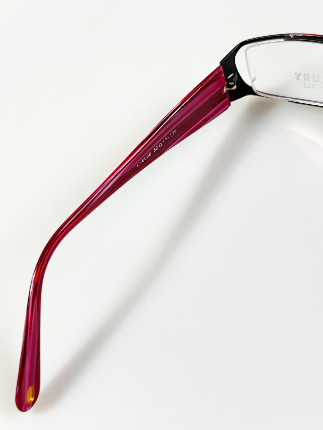 LUXURY OCCHIALI 버건디 메탈 슬림 스퀘어 빈티지 안경 상품이미지7