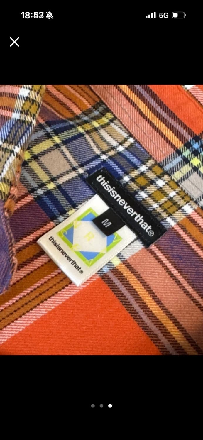 디스이즈네버댓 체크셔츠 M 상품이미지3