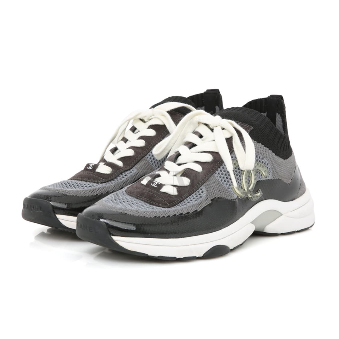 샤넬 믹스드파이버 CC 로고 트레이너 스니커즈 삭스 G36259 상품이미지2