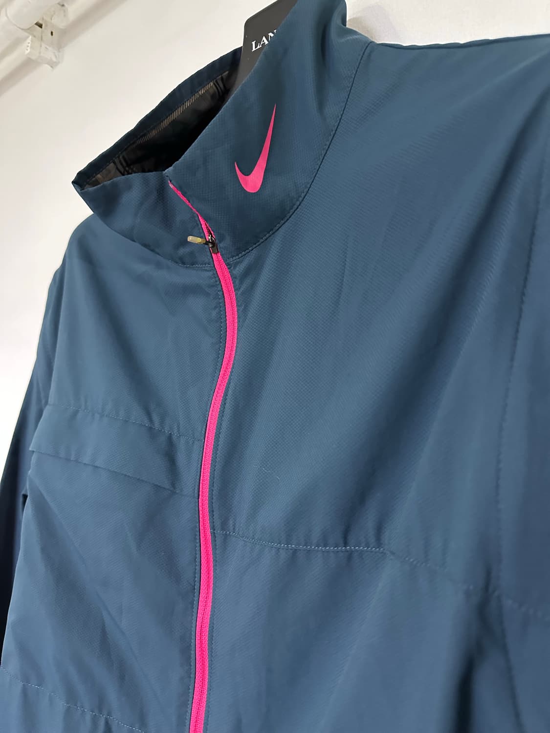 나이키 네이비 바람막이 핑크 지퍼 상품이미지2