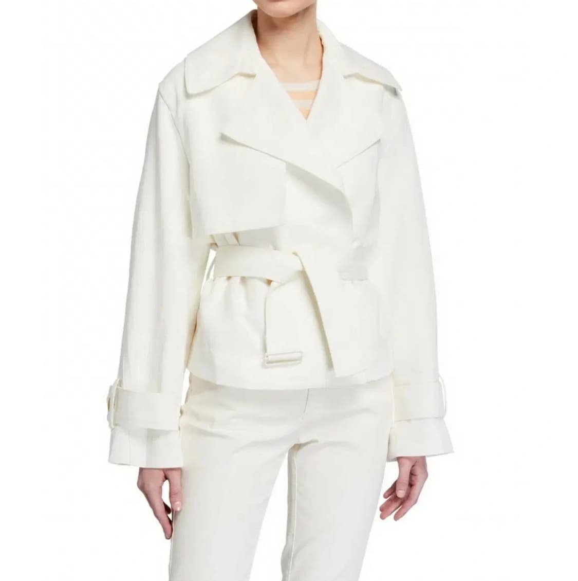 Vince 빈스 라펠 벨티드 숏 자켓 ~55 상품이미지1