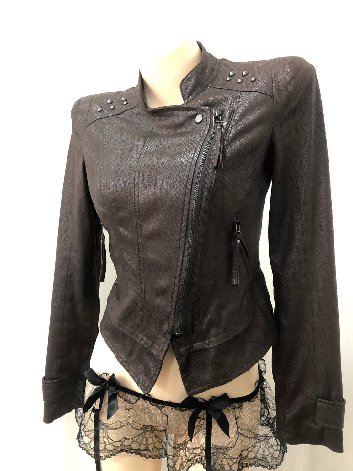 GGPX brown snakeskin leather jacket  상품이미지6