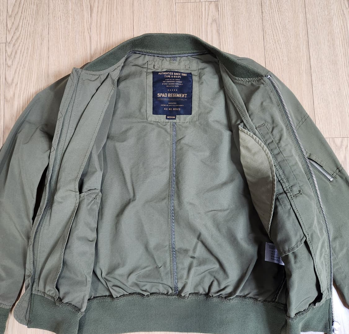 스파오 Spao Regiment 항공점퍼 / 블루종 / 봄버재캣 M 상품이미지3