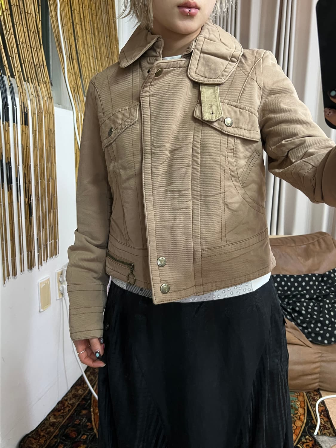 JACK&JILL 빈티지 여성 코튼 자켓  상품이미지2