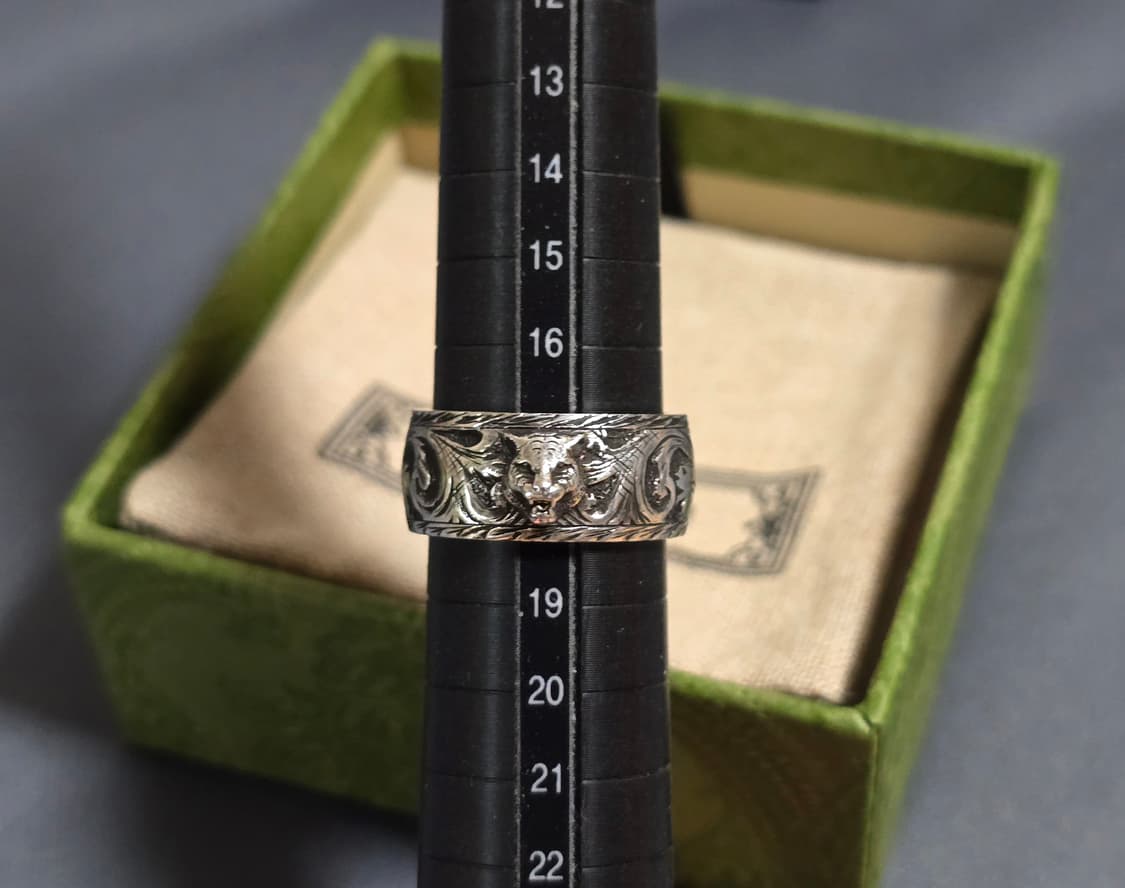 구찌 펠린 헤드 실버링 19호 상품이미지4