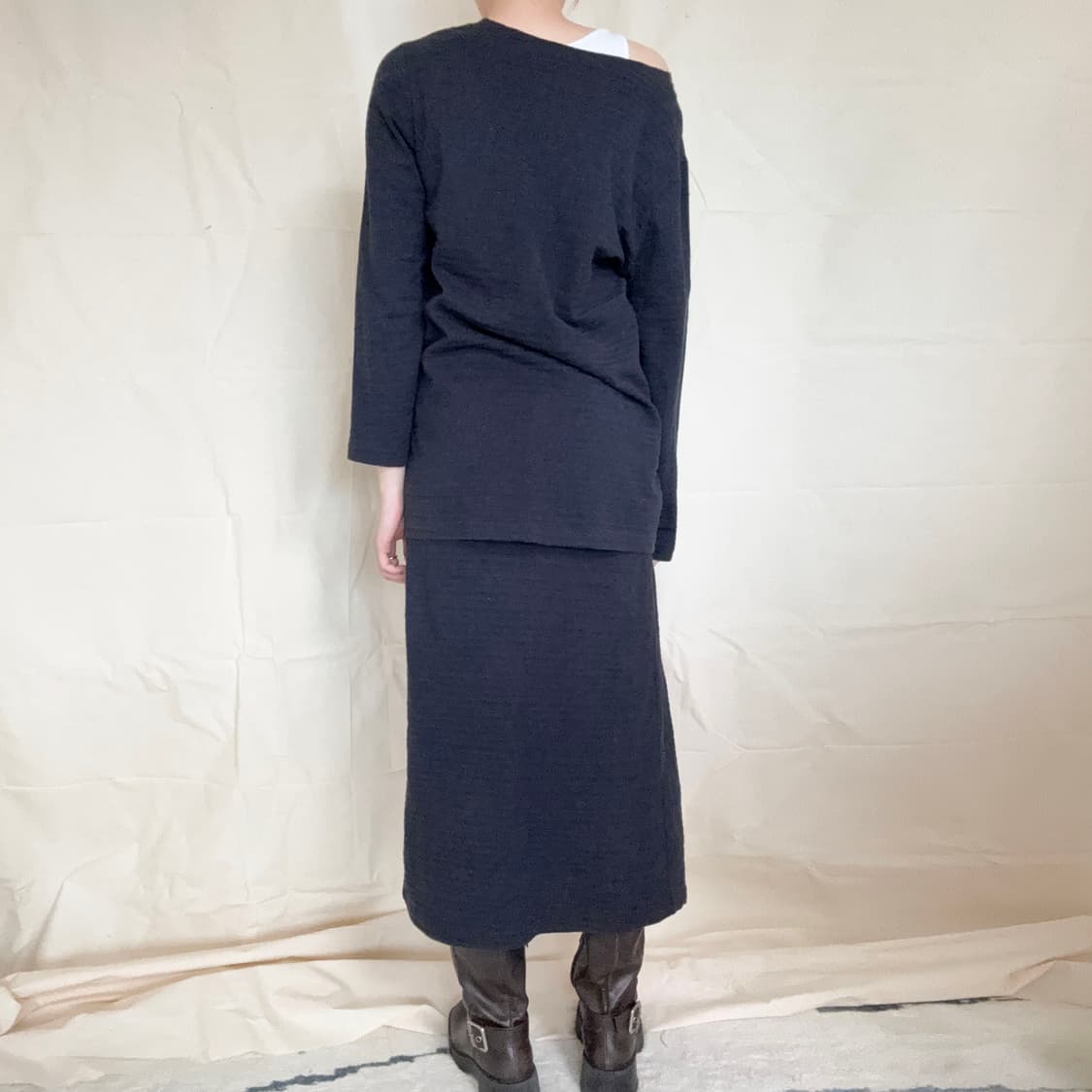 Y's Ribbed Pleated Knit Setup   상품이미지5
