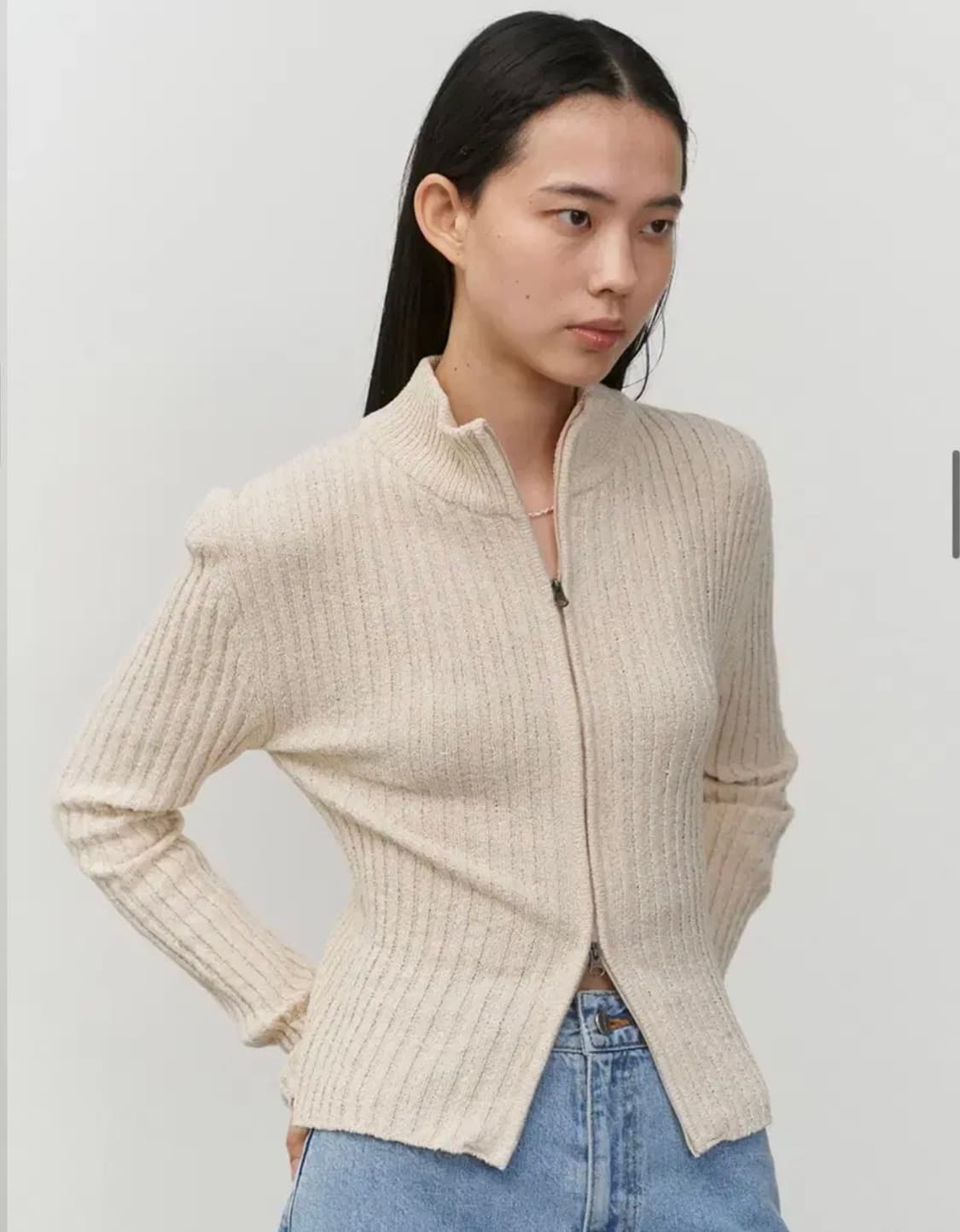 아모멘토 투웨이 집업가디건 상품이미지1