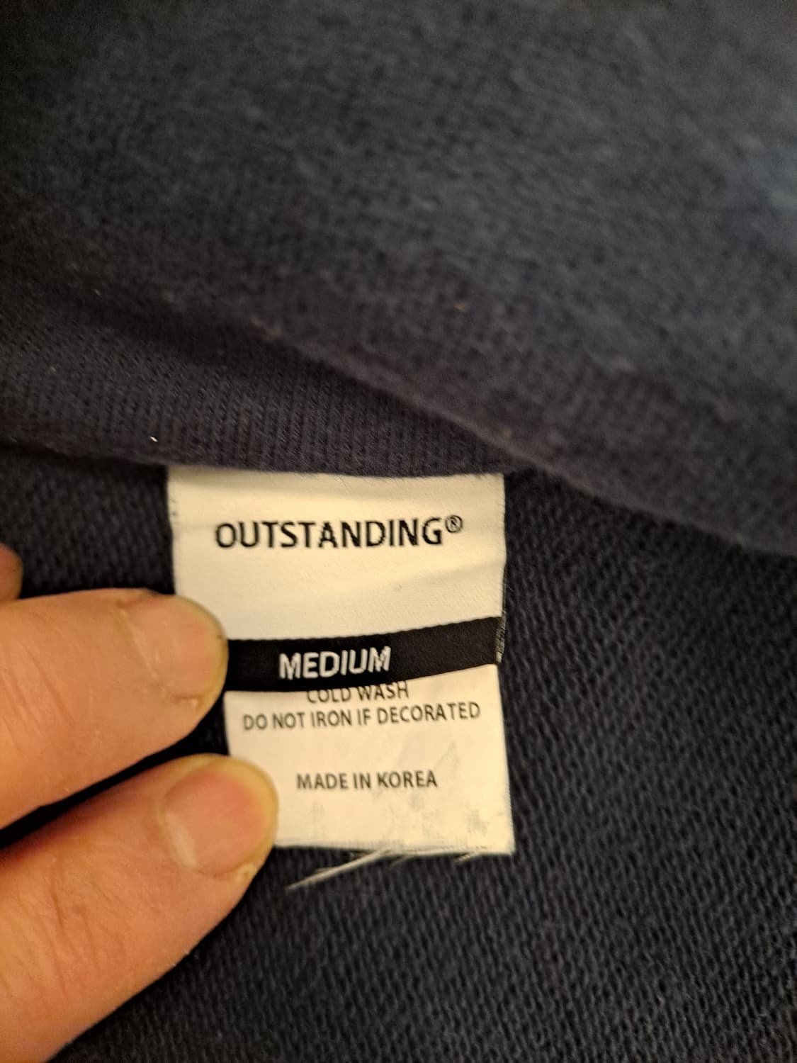 아웃스탠딩 OS로고 하프집업 스웻셔츠 M사이즈 상품이미지5