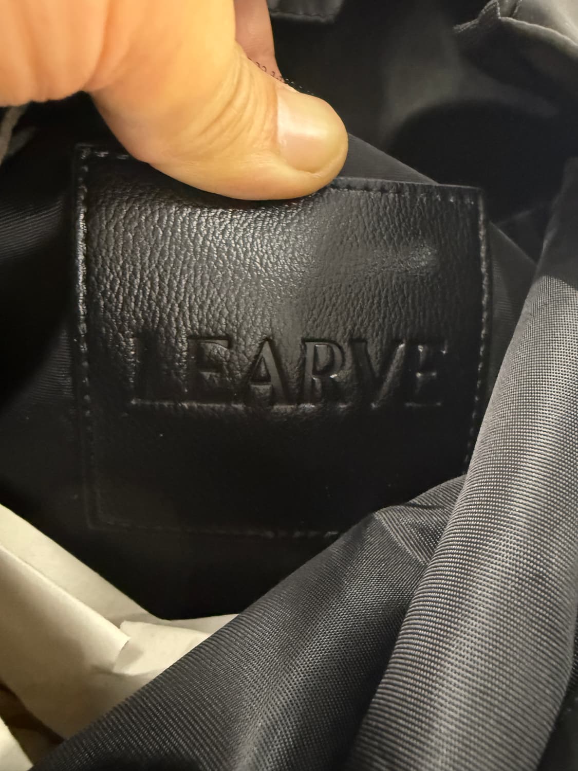 LEARVE 프레임 포켓 짐색 블랙 상품이미지5