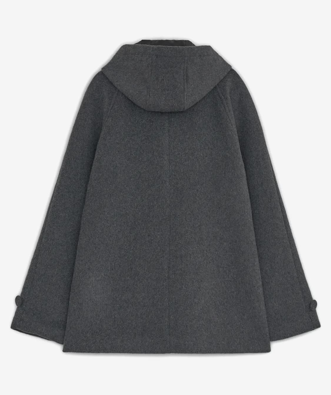 허그유어스킨 후드 하프 울 코트 롱코트 후드코트 상품이미지2