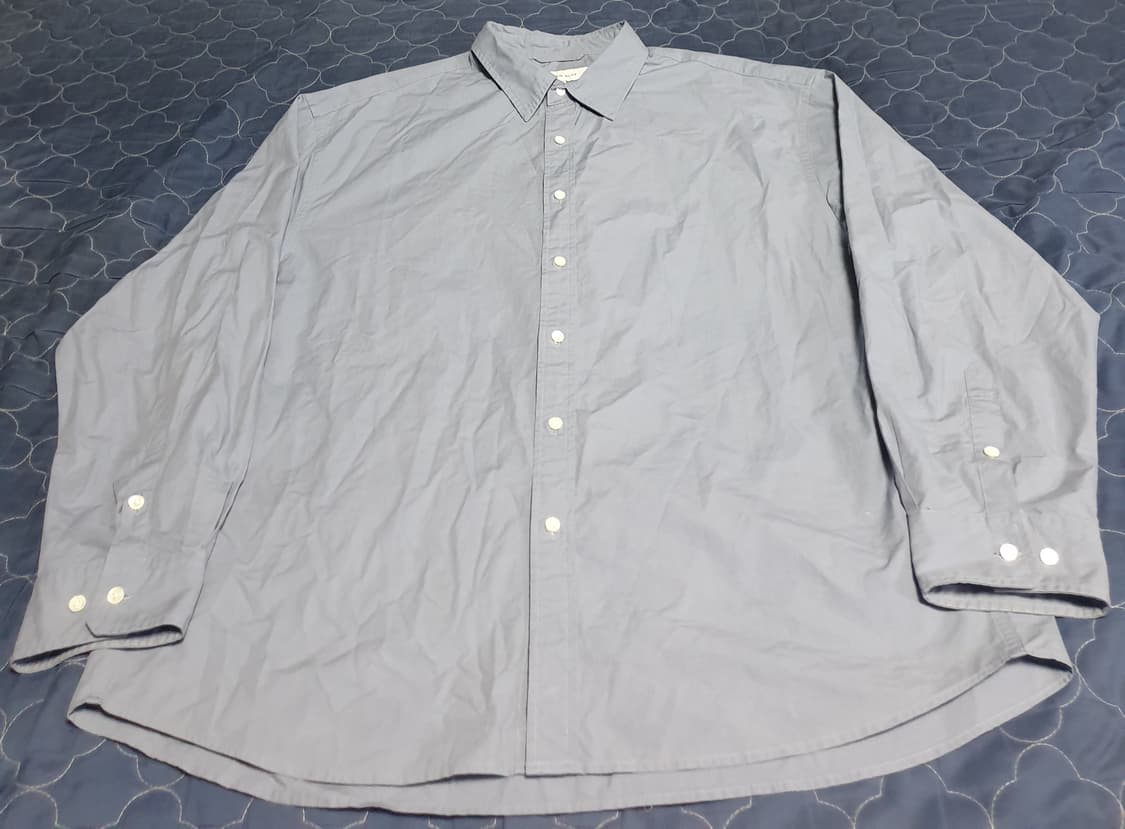 유니온블루 런드리 페이퍼 긴팔셔츠 아이스블루 (L) 상품이미지2