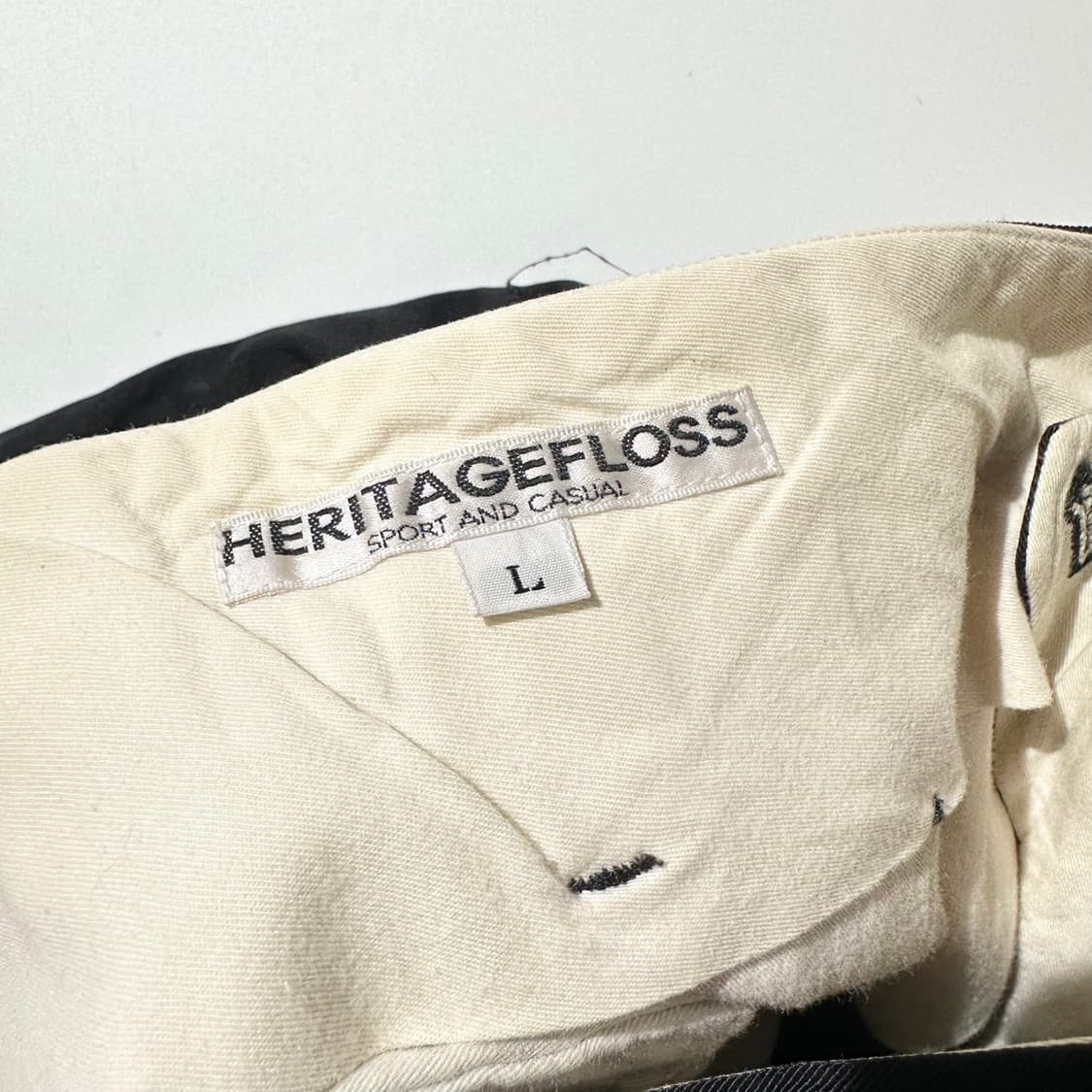 헤리티지플로스 나일론 치노 팬츠 블랙 상품이미지4