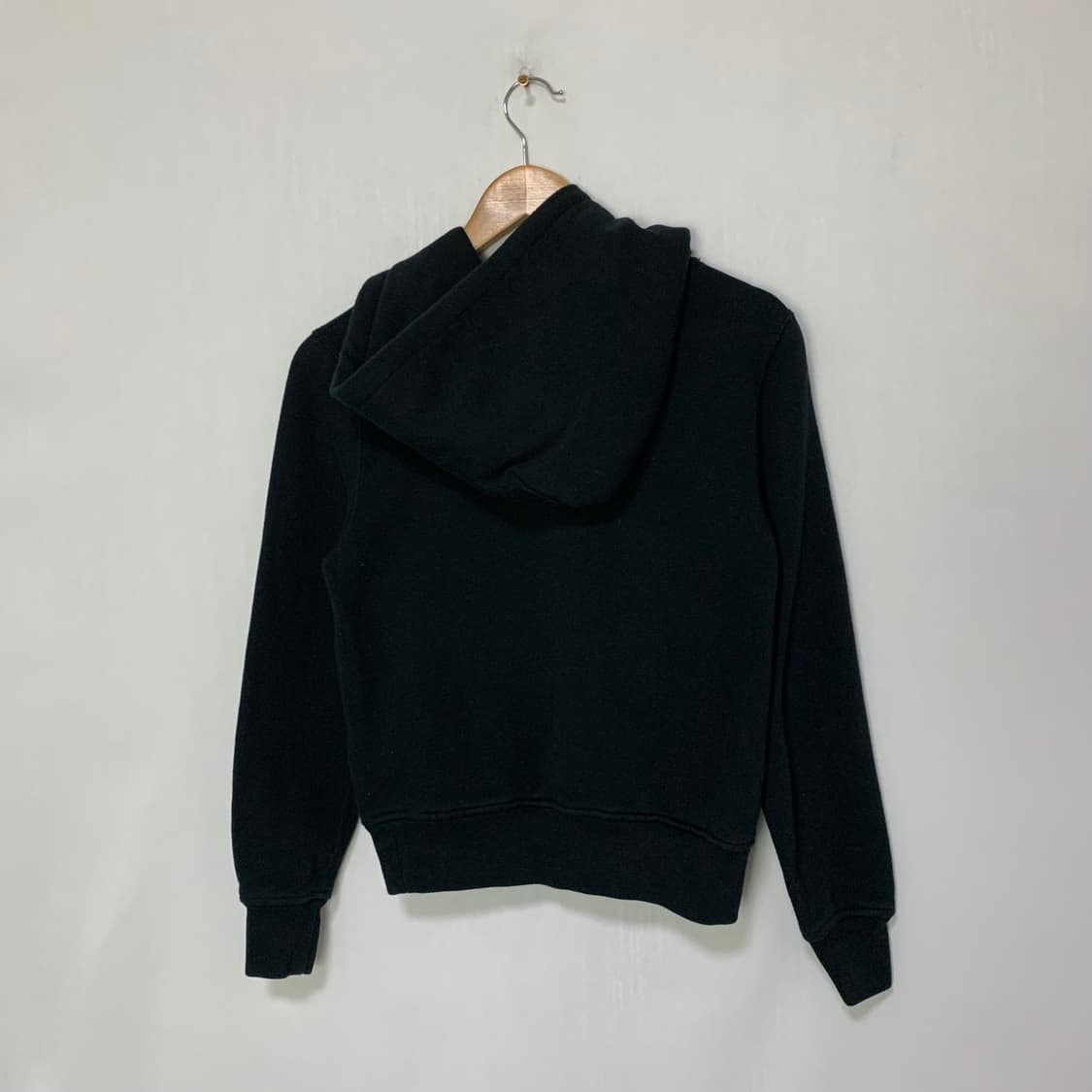 폴로 랄프로렌 블랙 빈티지 세미크롭 후드티 여성 S 상품이미지5