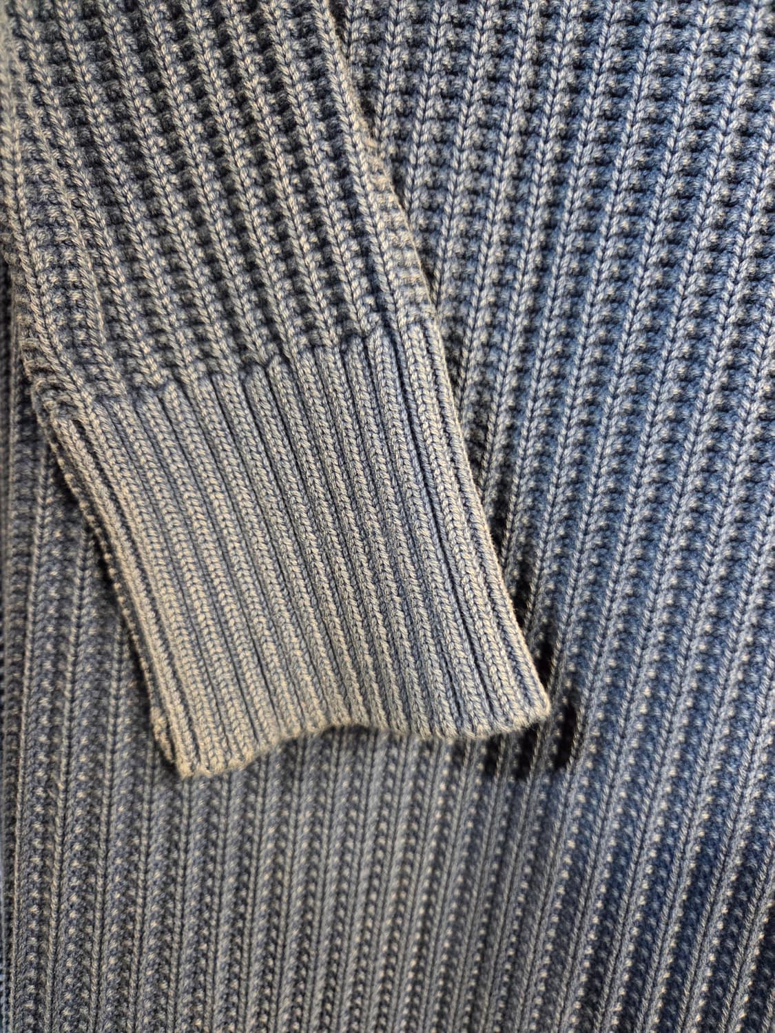 G-STAR 청색 골지 니트 롱 원피스 상품이미지3