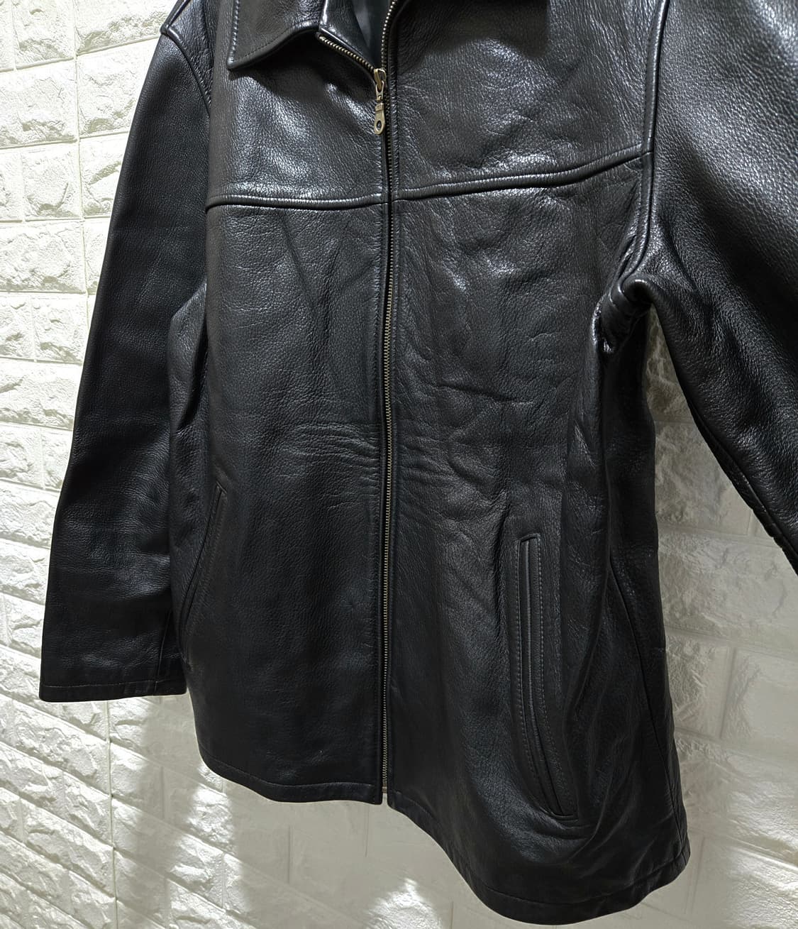 지오다노 진스 소가죽 자켓 100 상품이미지6