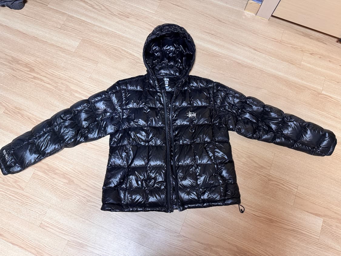 스투시 미드웨이트 후드 퍼퍼 블랙 패딩 S 115783 상품이미지2