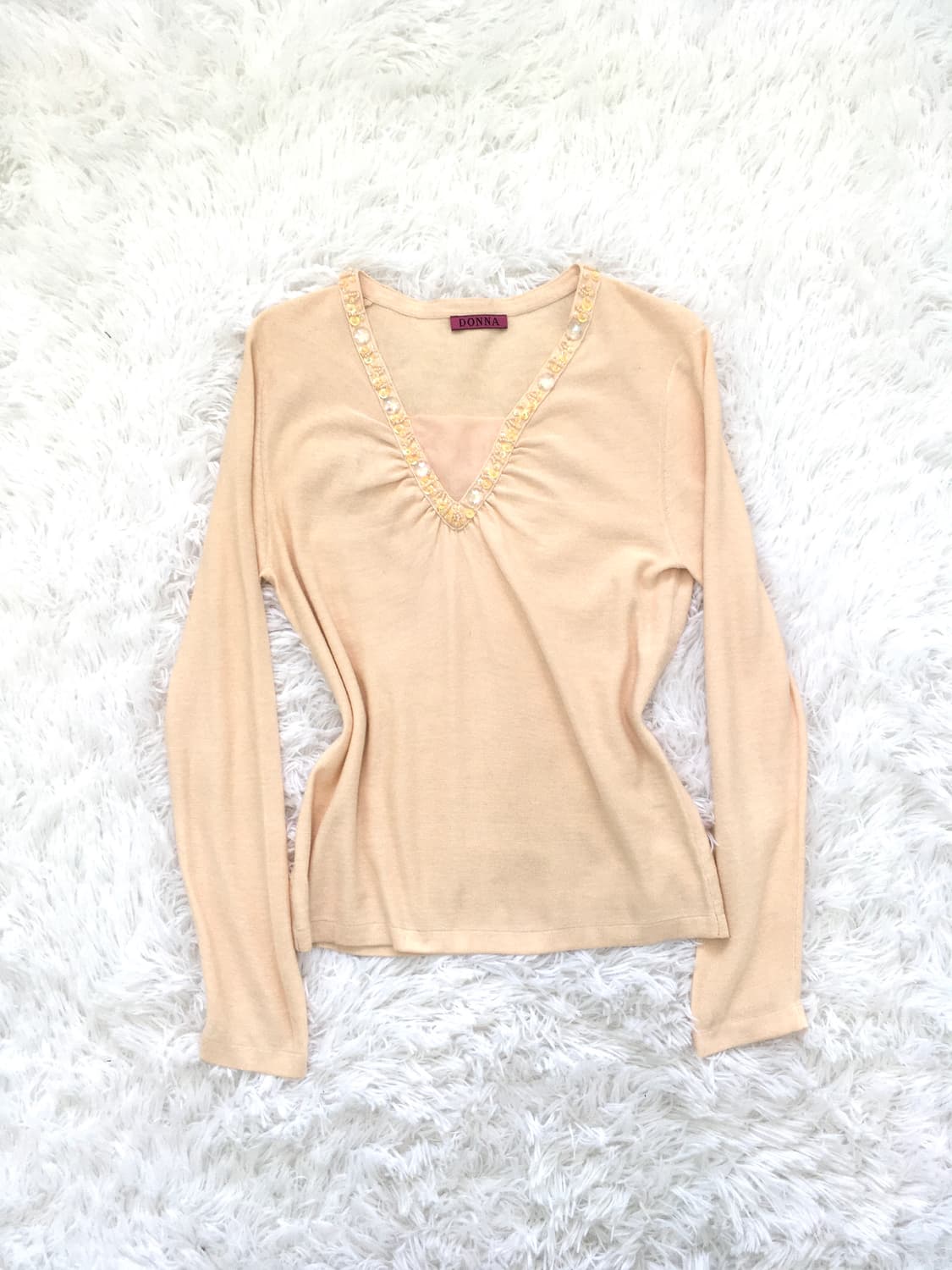 jpn vintage fairy pink beads top 상품이미지5