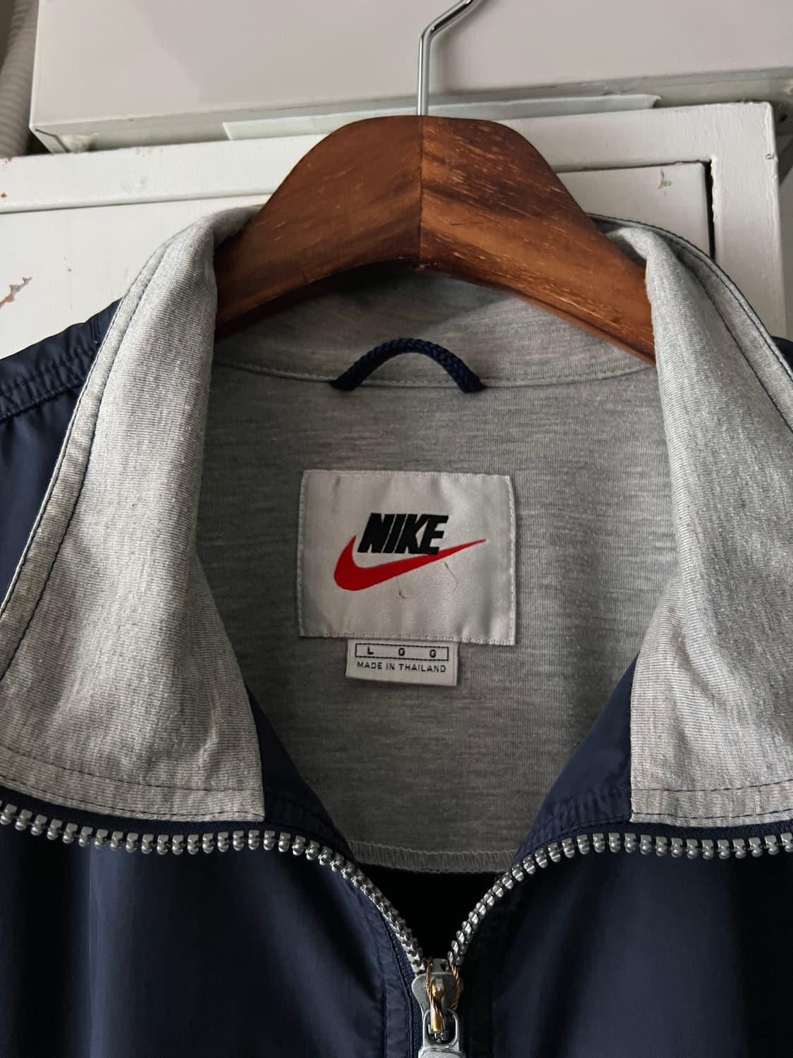 [L]90's 나이키 네이비 나일론 트랙 자켓 상품이미지2
