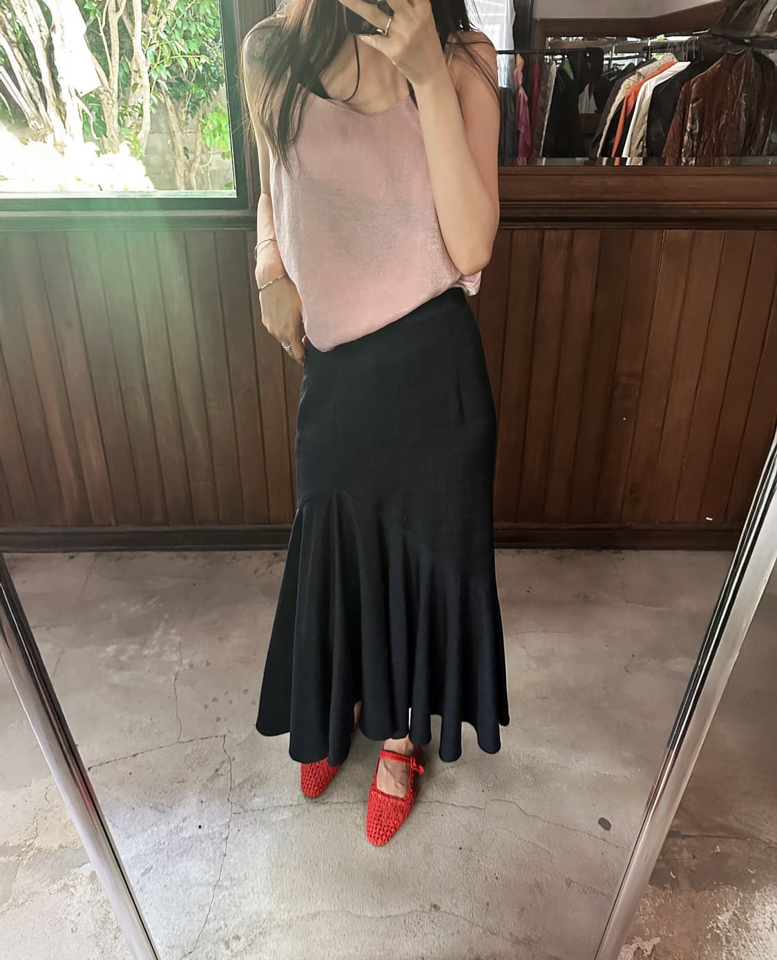 FRAY I.D navy mermaid skirt 상품이미지1