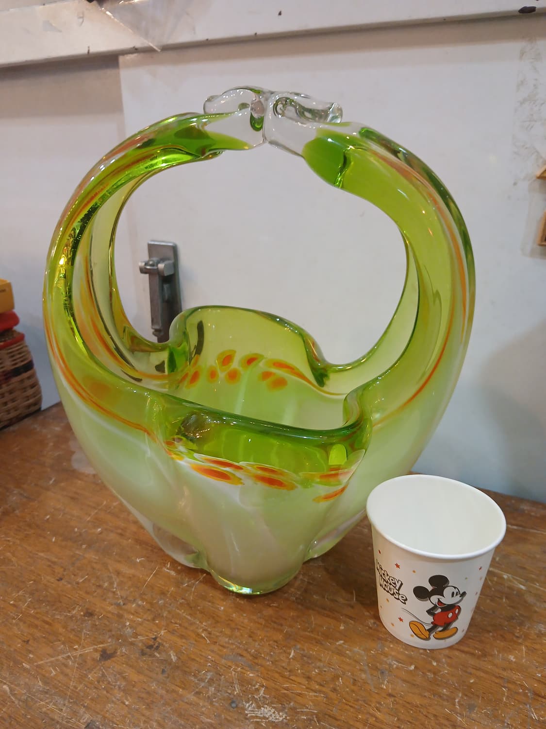 70년대 빈티지 마루티 글라스 화병 상품이미지5