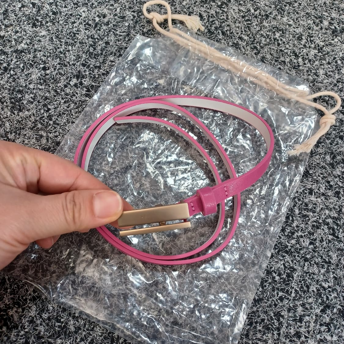 빈티지 핑크 벨트 상품이미지1