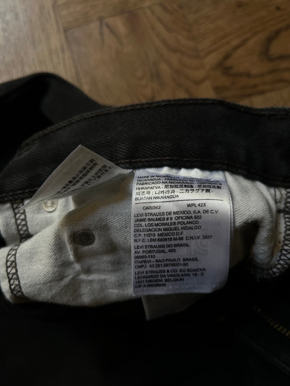 [36]리바이스 517 플레어핏 흑청 데님 팬츠 상품이미지6