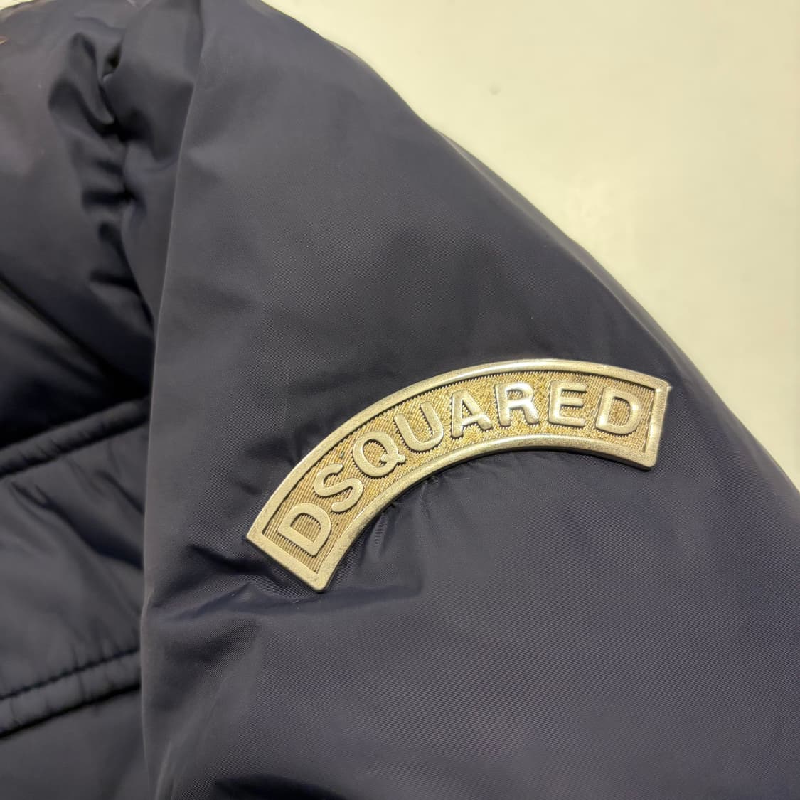 [M] DSQUARED 디스퀘어드 네이비 퍼 패딩 자켓 B266 상품이미지4