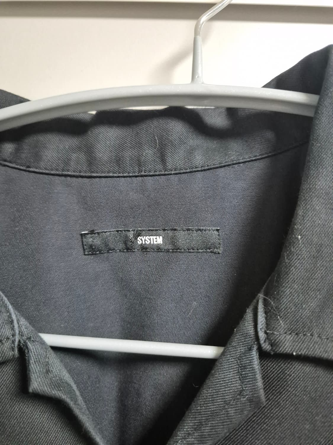 시스템(SYSTEM) 남성 레이어드 유틸리티 자켓 - 블랙 상품이미지1