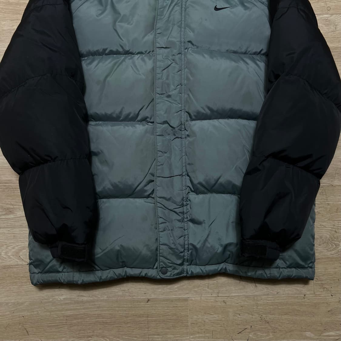 나이키 덕다운 투톤 배색 후드 패딩 점퍼 [블랙/파스텔 민트] M/95 상품이미지3