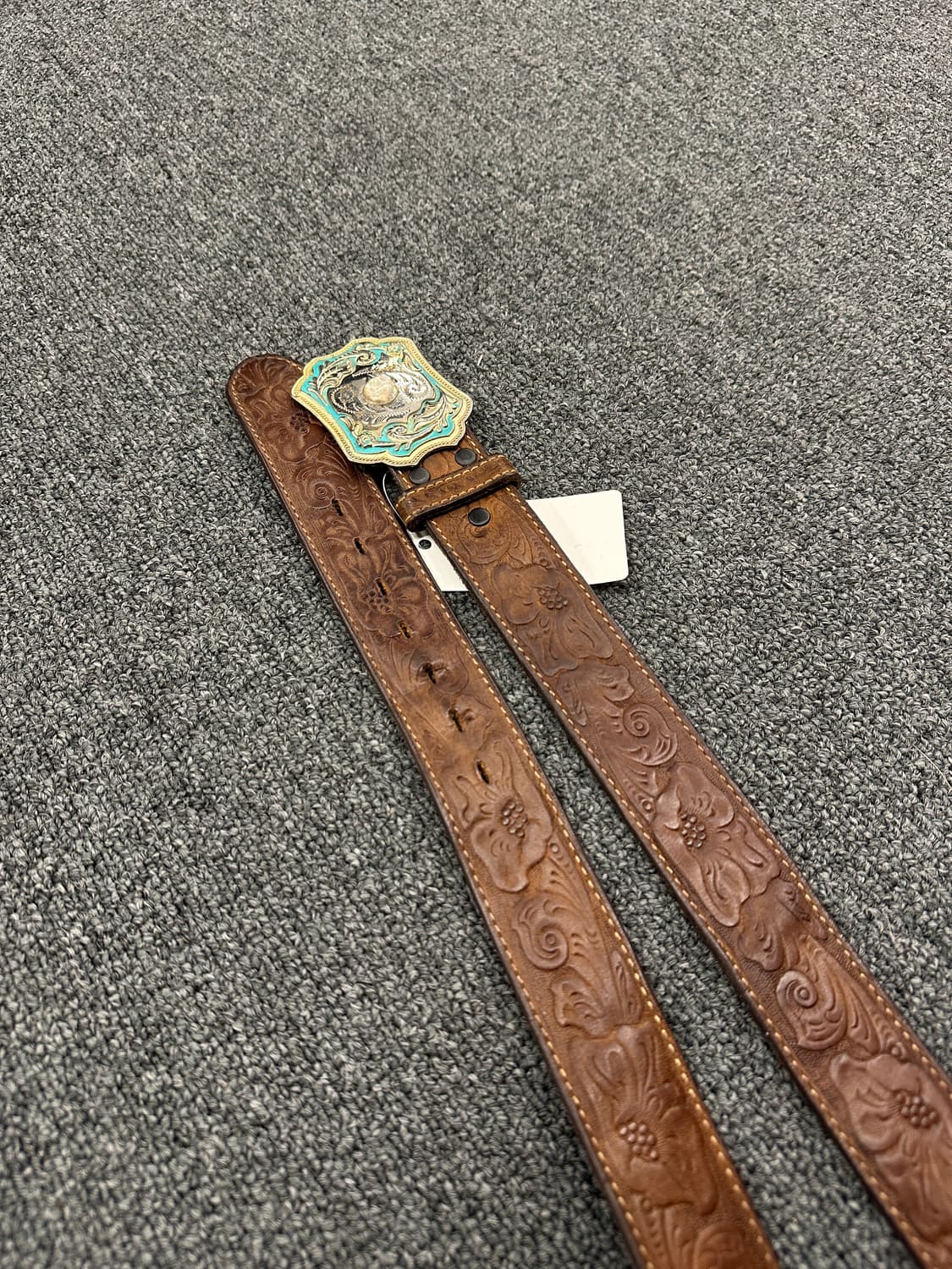 랭글러 빈티지 버클 가죽벨트 상품이미지2