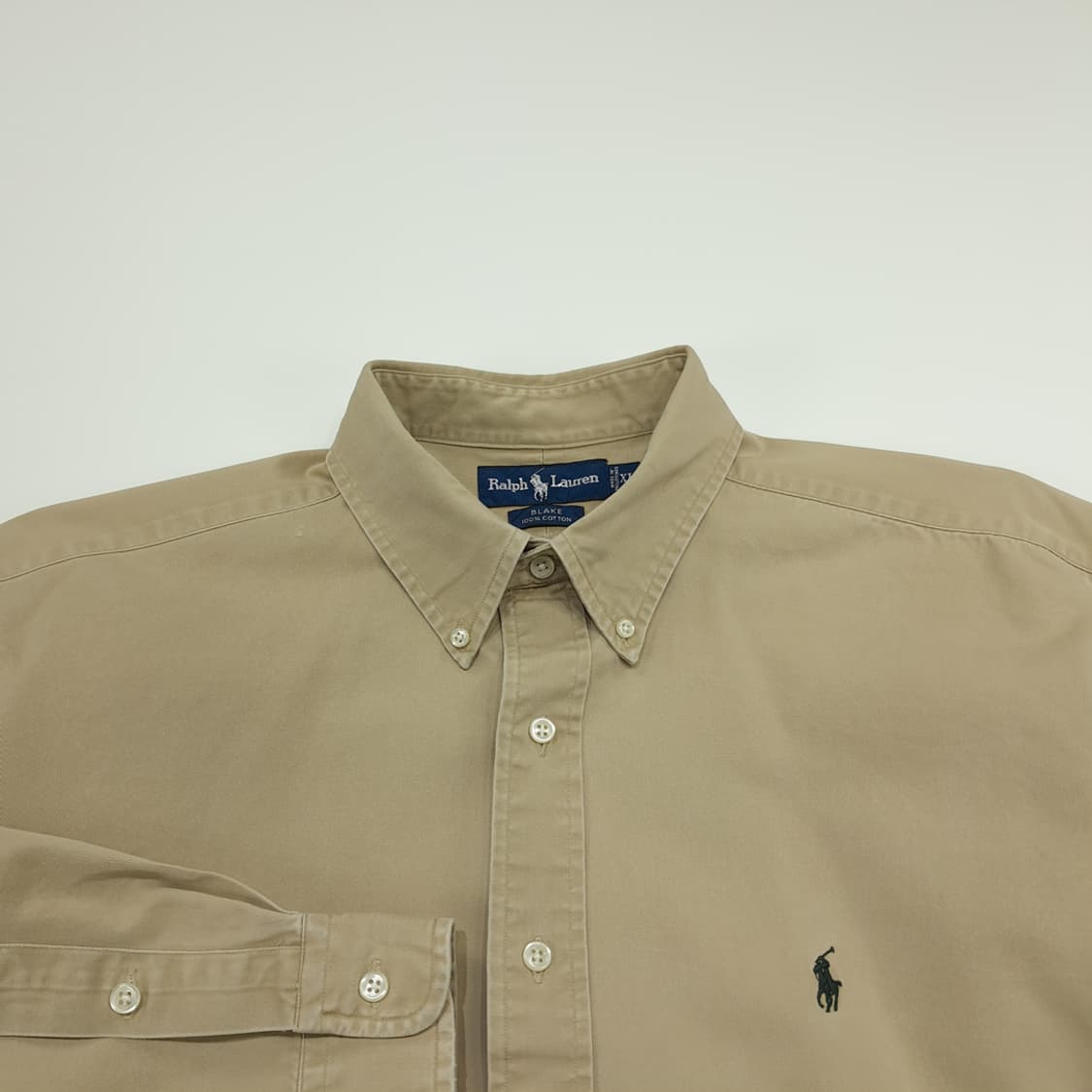 CN919 XL 폴로 랄프로렌 베이지 긴팔 셔츠 남방 상품이미지3