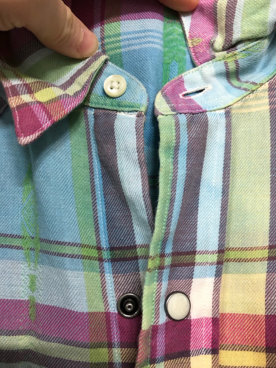 폴로 랄프로렌 나바호 체크패턴 웨스턴 코튼셔츠 S _ 멀티컬러 상품이미지8