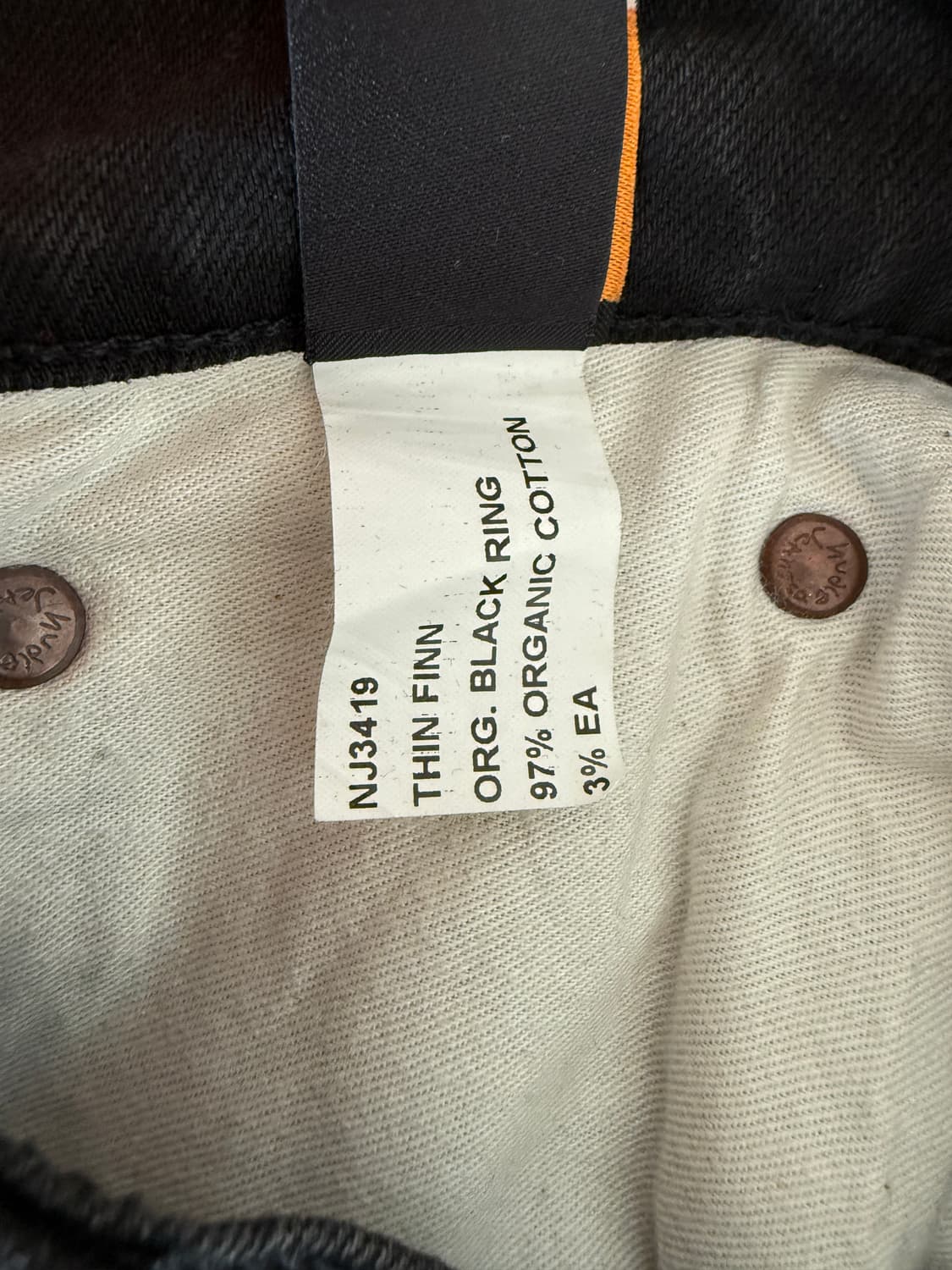 누디진(Nudie Jeans) 씬핀 블랙링 상품이미지9